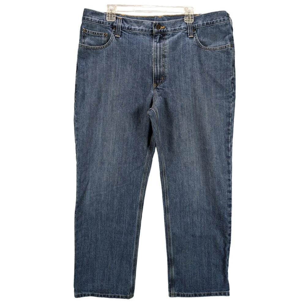 Carhartt Jeans Mens 40 x 29 Blue Denim Pants Western Workwear Rodeo Ranch Farm